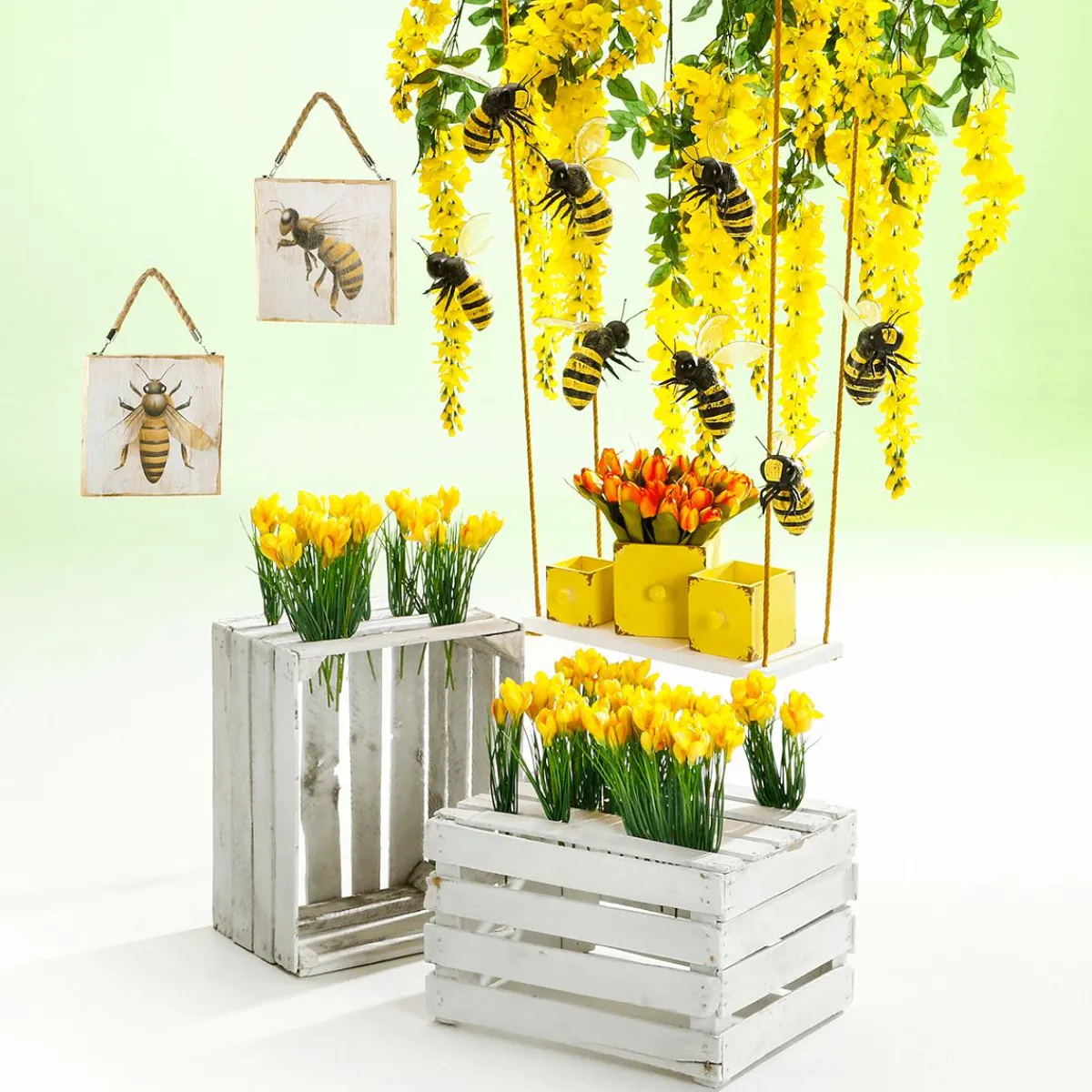 Abeilles Factices Déco 15 Cm, 2 Pces-DecoWoerner Discount