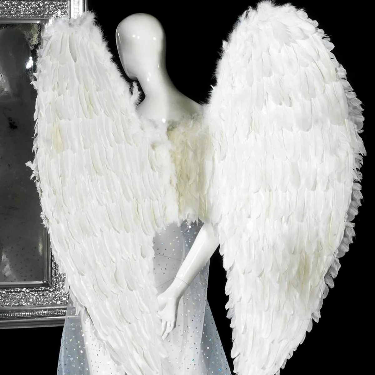Ailes D'ange hes En Plumes, Long. 120 Cm-DecoWoerner Online