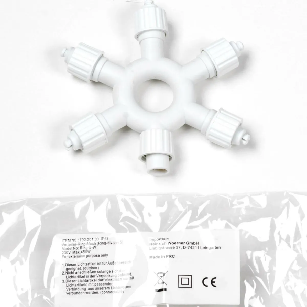 Anneau De Distribution 5x Pour LED Profi System Blanc-DecoWoerner Discount