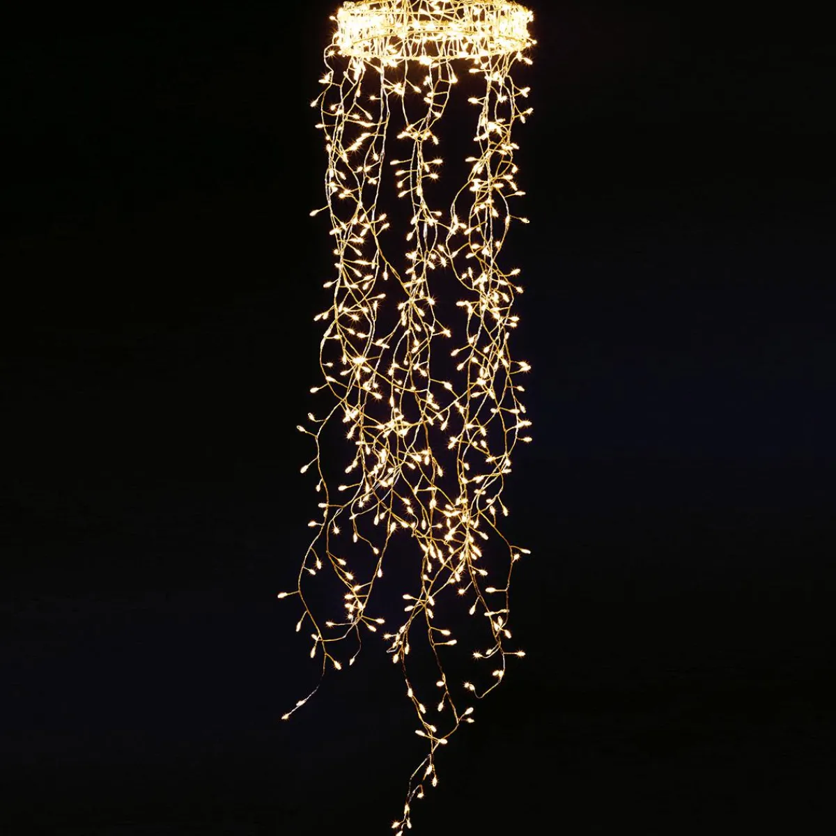 Anneau Lumineux En Fil De Fer LED "Feu D’artificie", Long. 60 Cm, Ø 20 Cm-DecoWoerner Sale