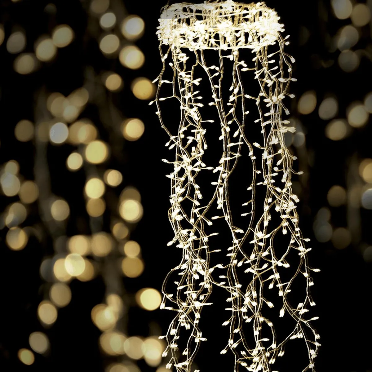Anneau Lumineux En Fil De Fer LED "Feu D’artificie", Long. 60 Cm, Ø 20 Cm-DecoWoerner Sale