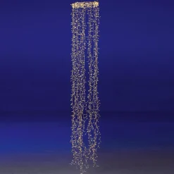 Anneau Lumineux En Fil De Fer LED "Feu D’artificie", Long. 185 Cm, Ø 30 Cm-DecoWoerner