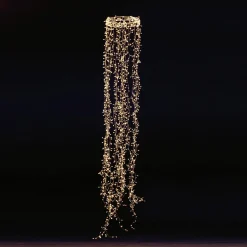 Anneau Lumineux En Fil De Fer LED "Feu D’artificie", Long. 185 Cm, Ø 30 Cm-DecoWoerner