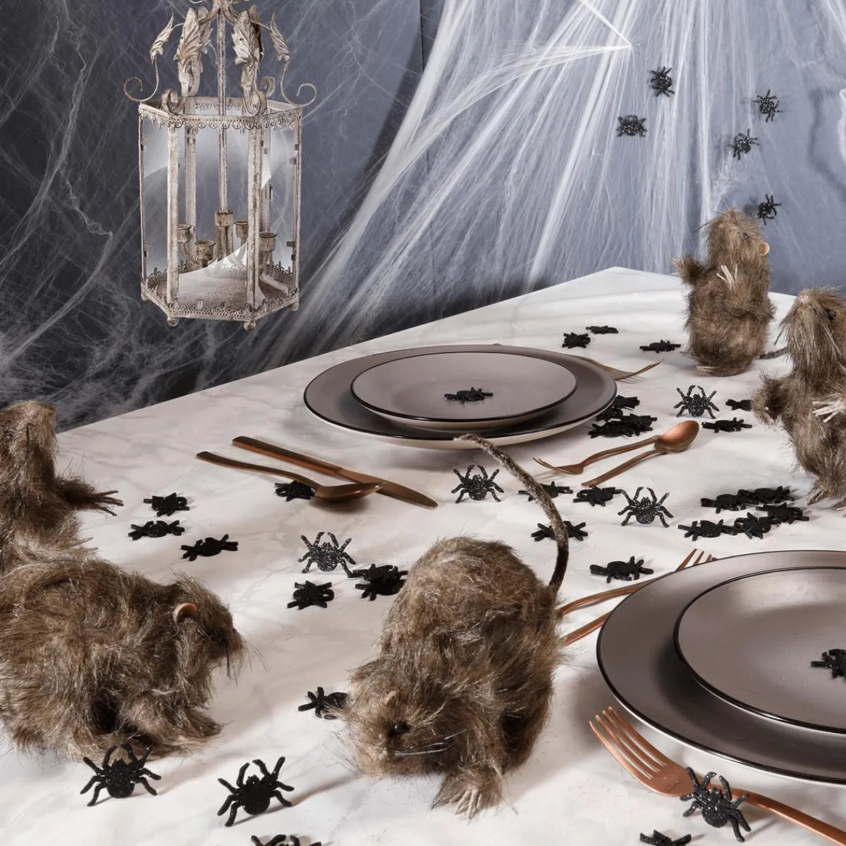Araignées Décoratives Scintillantes 72 Pcs-DecoWoerner Outlet