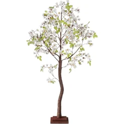 Arbre Artificiel à Fleurs De Cerisier Avec Socle 120 Cm-DecoWoerner Discount