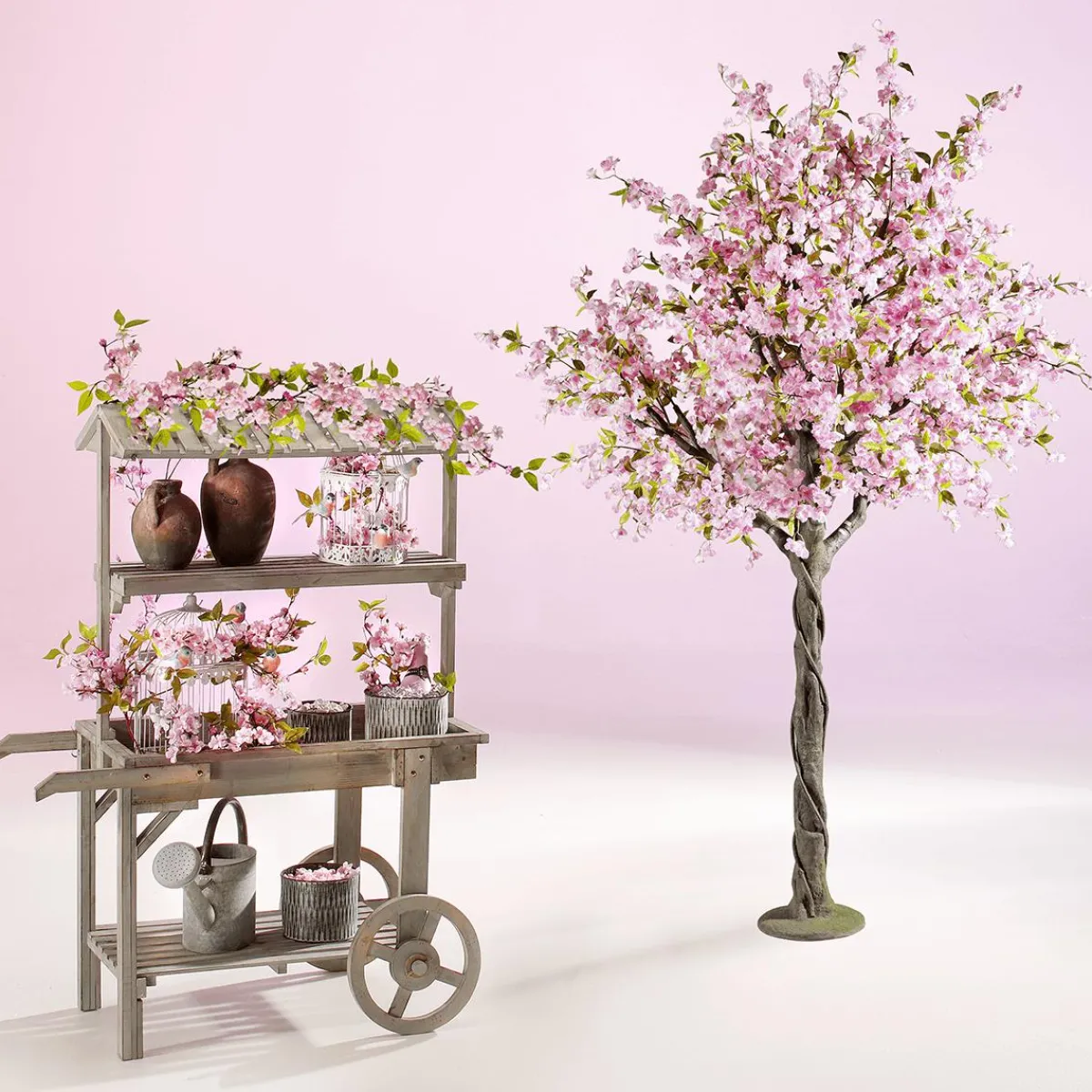 Arbre De Cerisiers Artificiel, 220 Cm,-DecoWoerner