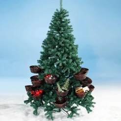 Arbre De Noël Artificiel Avec 20 Paniers Pour Cadeaux Et Marchandises 195 Cm-DecoWoerner Hot