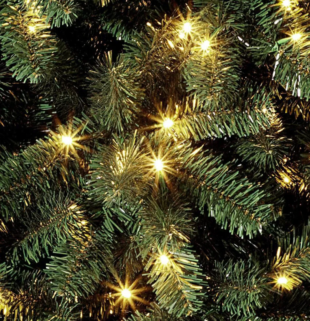 Arbre De Noël Artificiel Sapin Blanc Avec LED 210 Cm-DecoWoerner Discount