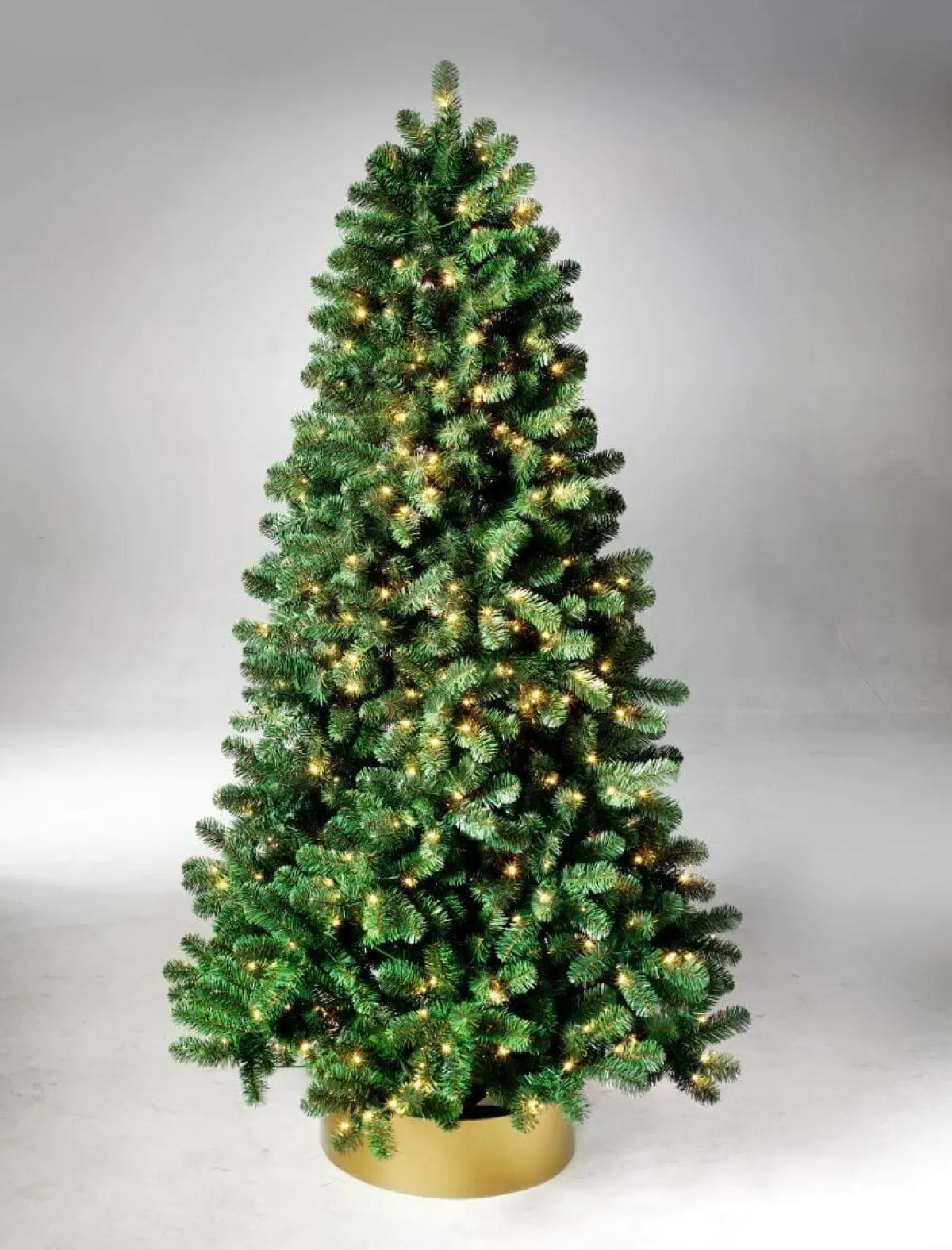 Arbre De Noël Artificiel Sapin Blanc Avec LED 210 Cm-DecoWoerner Discount
