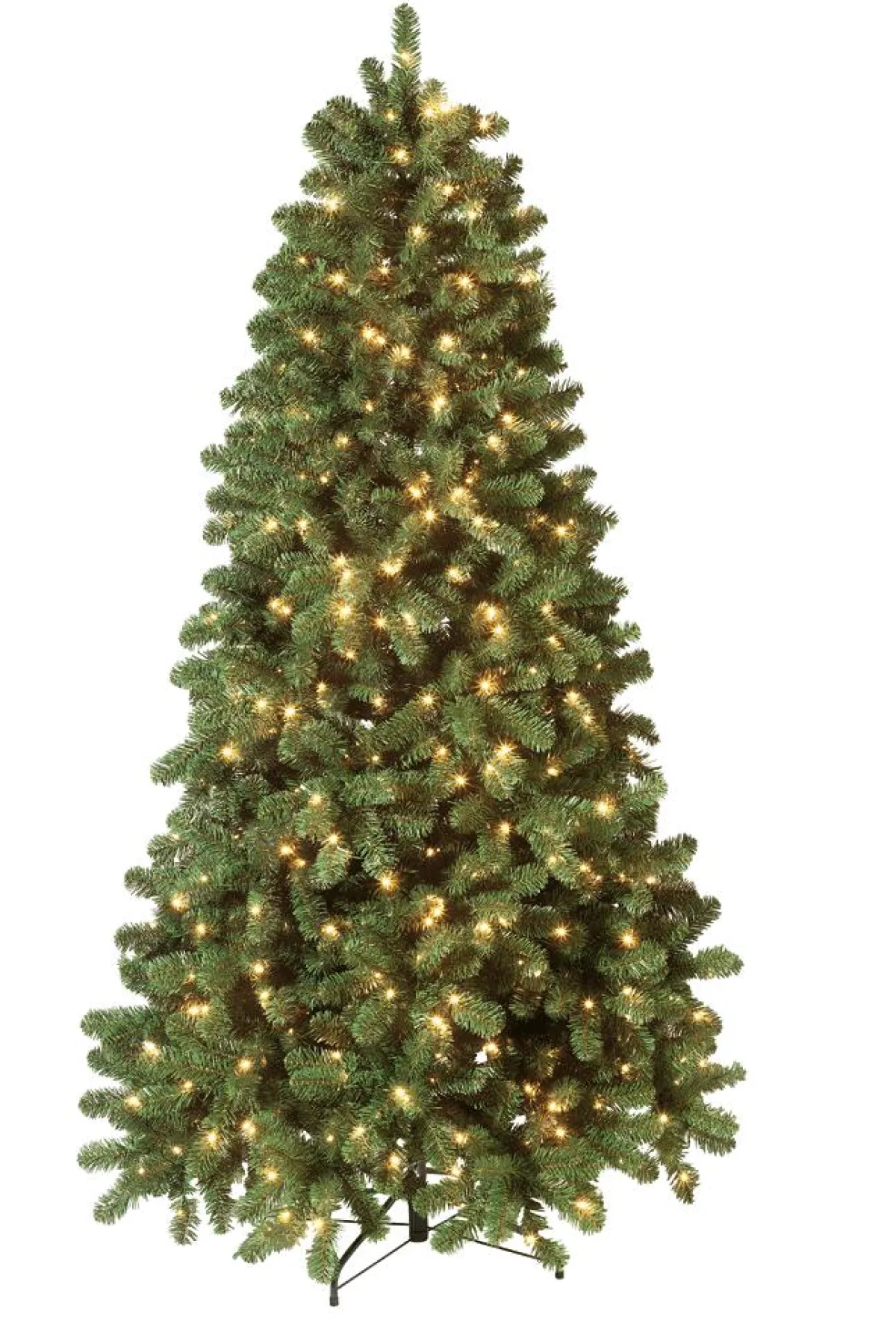 Arbre De Noël Artificiel Sapin Blanc Avec LED 240 Cm-DecoWoerner