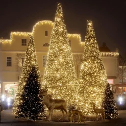 Arbre Géant Avec LED Chaud, Extérieur, 1000 Cm-DecoWoerner Sale