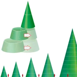 Arbre Géant Sans Illumination, Haut. 930 Cm-DecoWoerner New