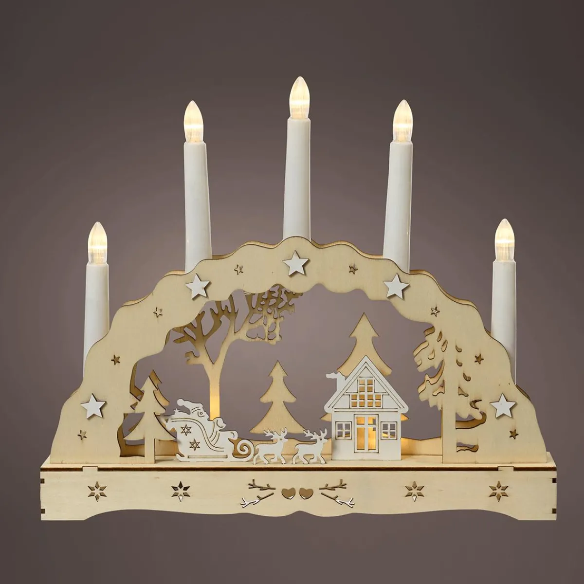 Arc De Lumière LED Bougies 33 Cm-DecoWoerner