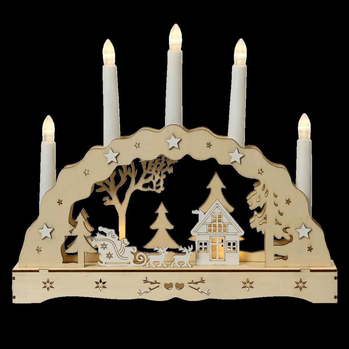 Arc De Lumière LED Bougies 33 Cm-DecoWoerner