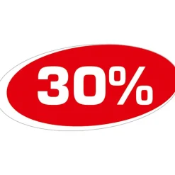 Autocollant "30 %"-DecoWoerner Discount