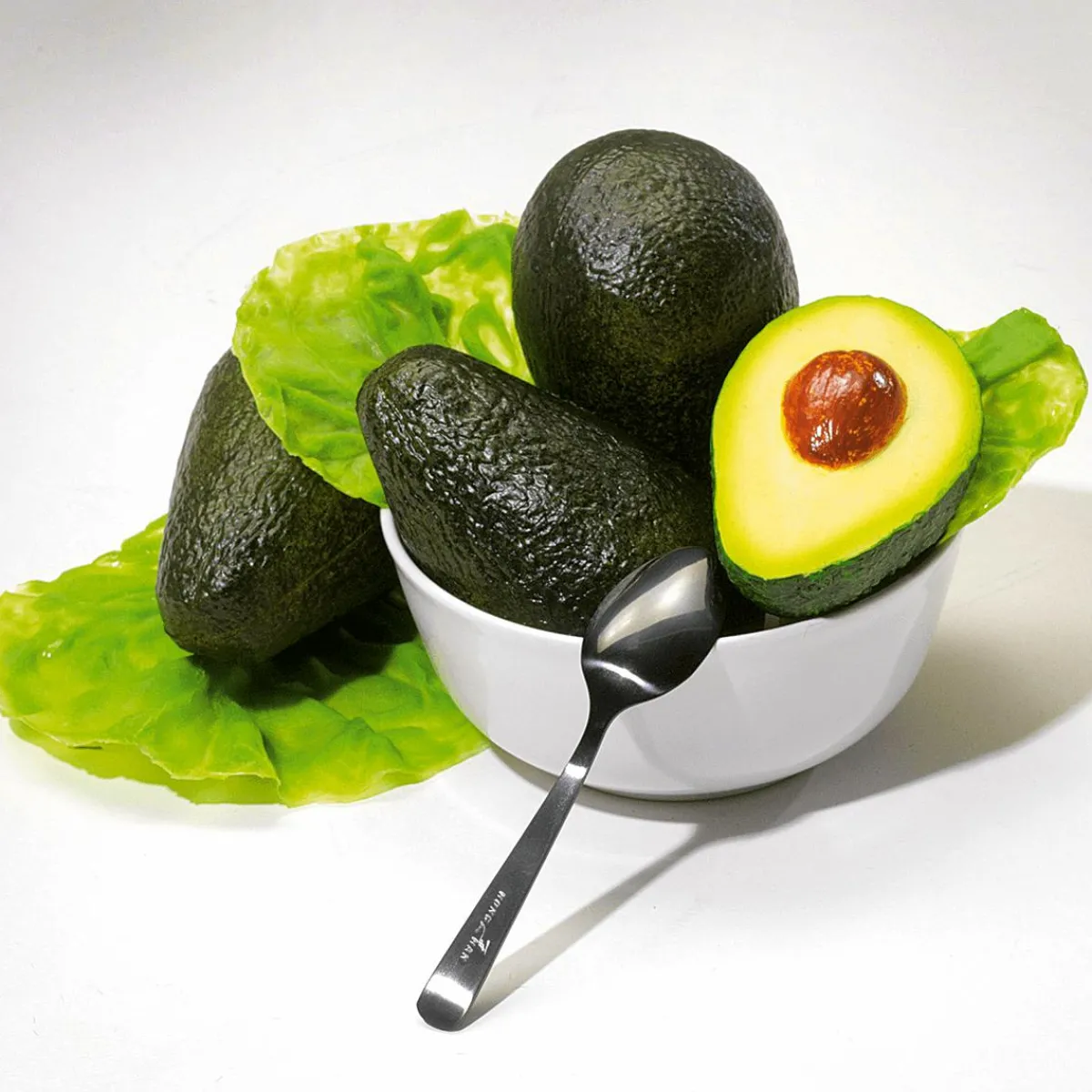 Avocat Aliment Factice, 3 Pces-DecoWoerner
