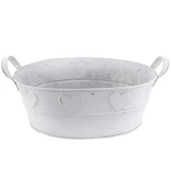 Baignoire En Zinc Avec Motif De Cœur 32 Cm-DecoWoerner Sale