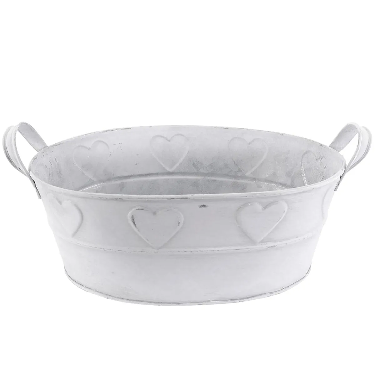 Baignoire En Zinc Avec Motif De Cœur 32 Cm-DecoWoerner Sale