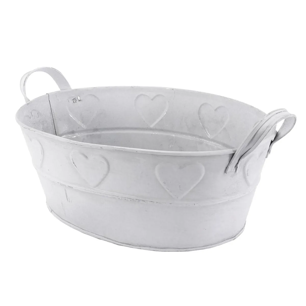 Baignoire En Zinc Avec Motif De Cœur 32 Cm-DecoWoerner Sale