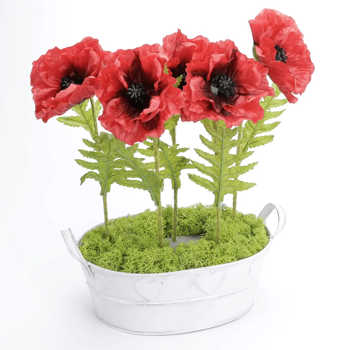 Baignoire En Zinc Avec Motif De Cœur 32 Cm-DecoWoerner Sale