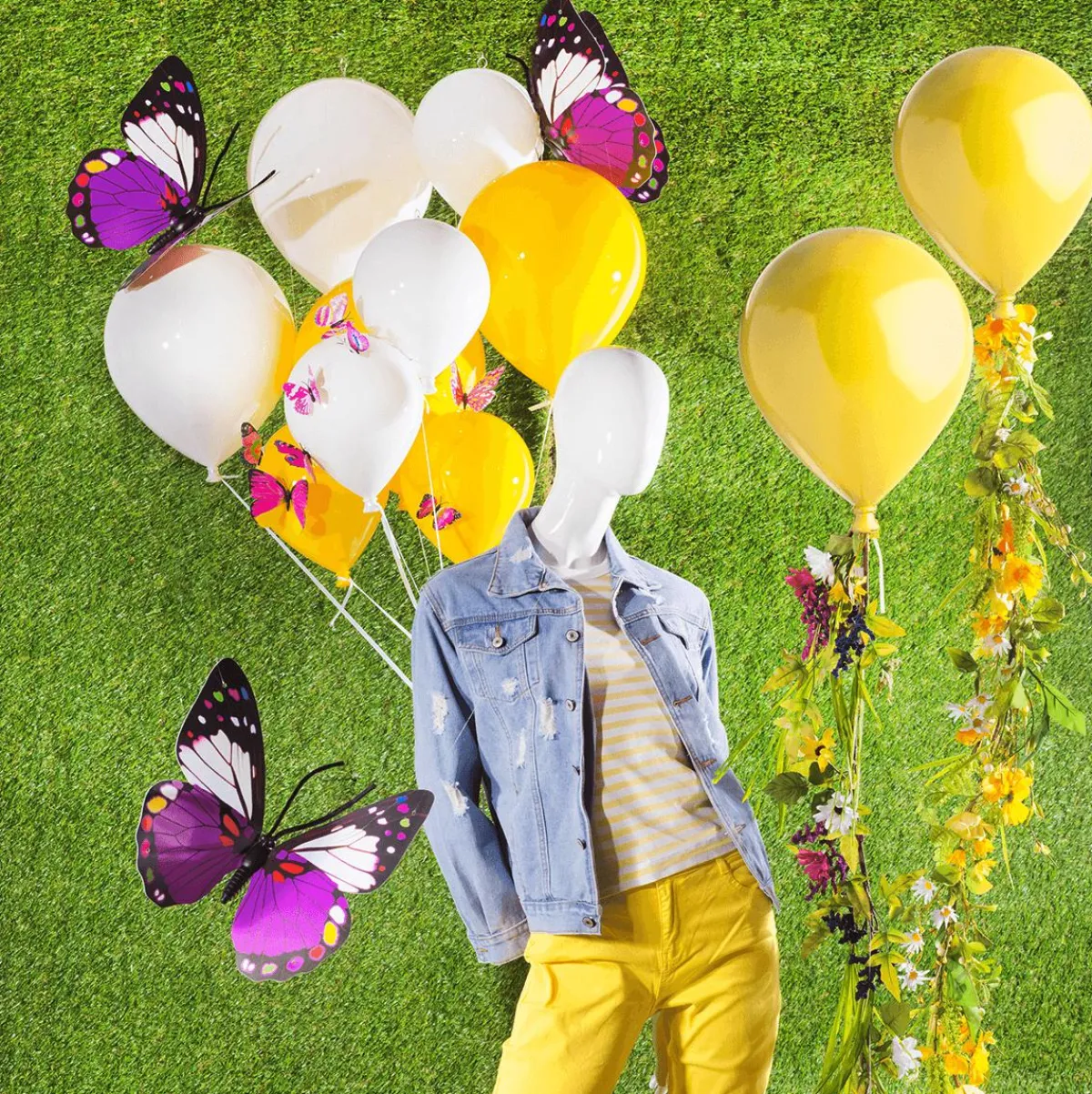 Ballon En Plastique Jaune Ø 28 Cm-DecoWoerner New