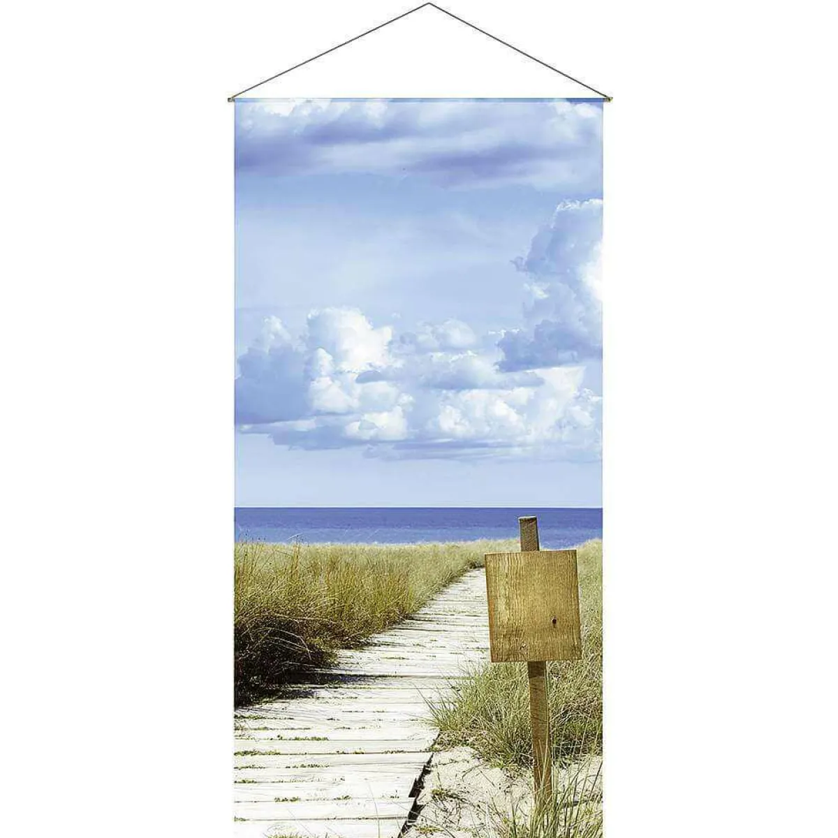 Bannière "Dünenweg" En Fibre Naturelle Rapide Et Légère, En Coton 100 X 200 Cm-DecoWoerner Outlet