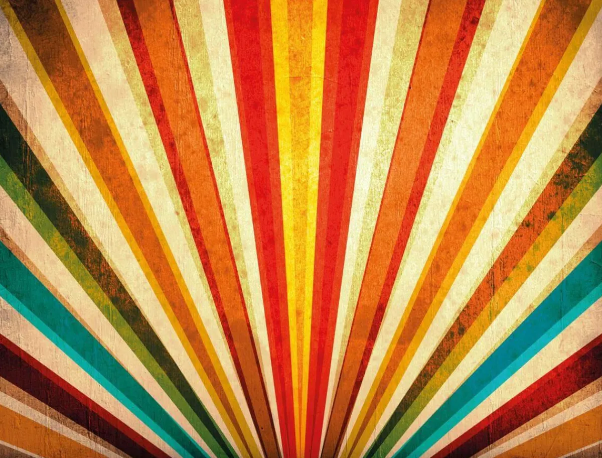 Bannière En Bâche XXL "Rayons De Couleur s" En Bâche De Camion Difficilement Inflammable 250 X 330 Cm-DecoWoerner Outlet
