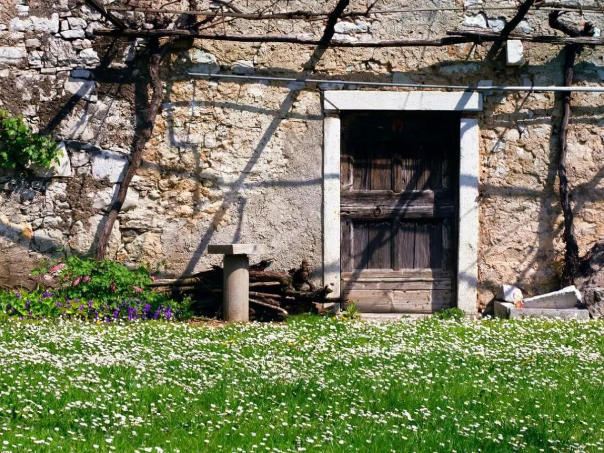 Bannière En Bâche XXL "Vieux Mur De Ferme" En Bâche De Camion Ignifuge 300 X 400 Cm-DecoWoerner Best