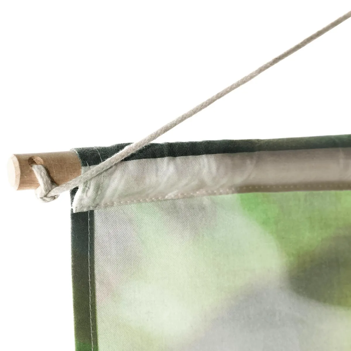 Bannière En Tissu De Fibres Naturelles Résistant à La Lumière "herbe De Printemps" En Coton 100 X 200 Cm-DecoWoerner Online