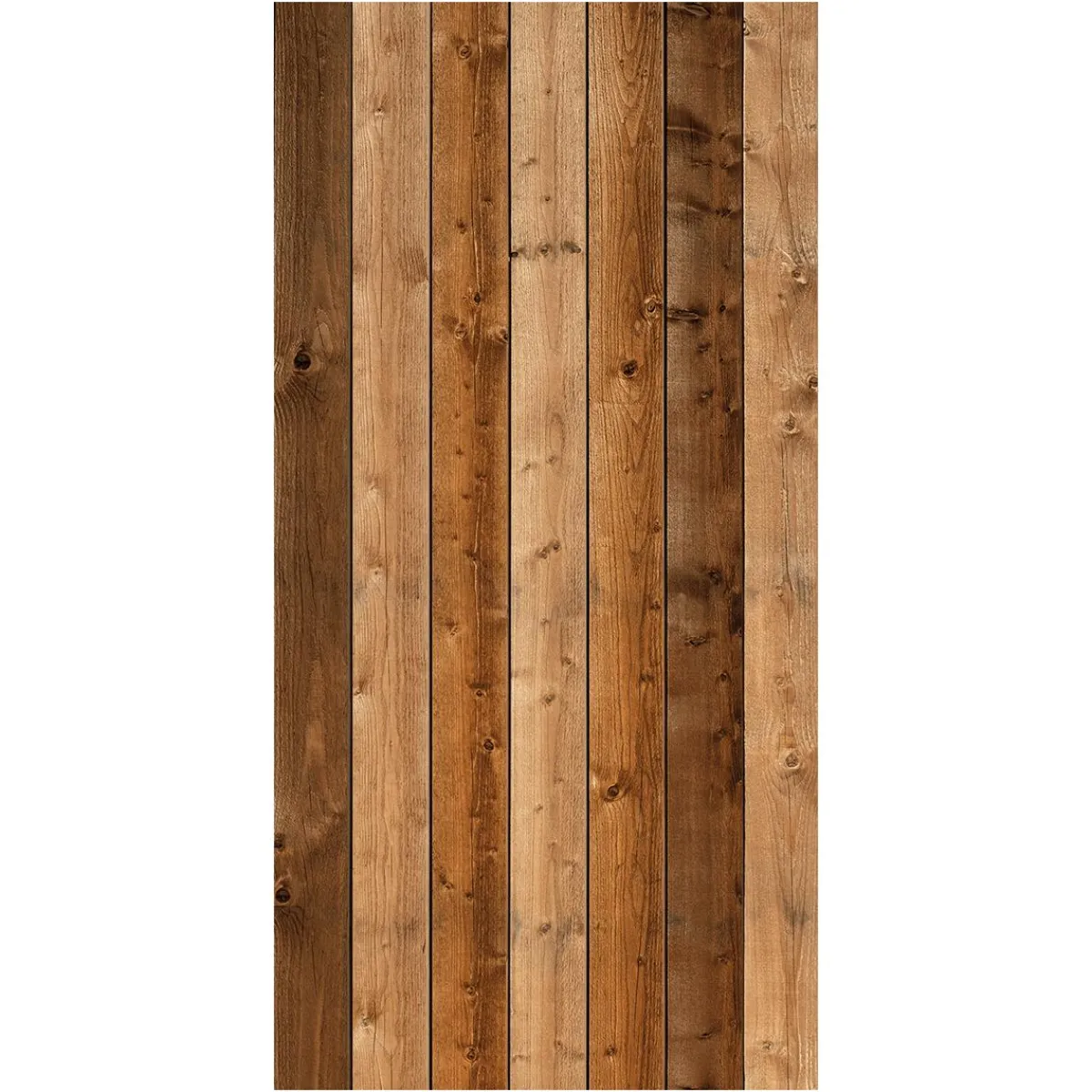 Bannière En Tissu Difficilement Inflammable "mur De Planches Brunes" En Tissu Pour Drapeau 100 X 200 Cm-DecoWoerner Best