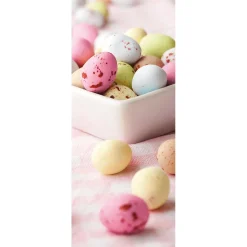Bannière En Tissu Difficilement Inflammable "œufs De Pâques En Chocolat Multicolores" En Tissu Pour Drapeau 75 X 180 Cm-DecoWoerner Hot