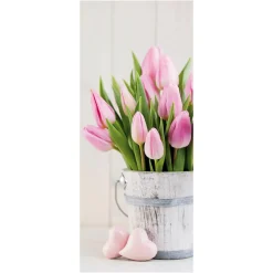Bannière En Tissu Ignifugé "bouquet De Tulipes s" En Tissu Pour Drapeau 75 X 180 Cm-DecoWoerner Discount