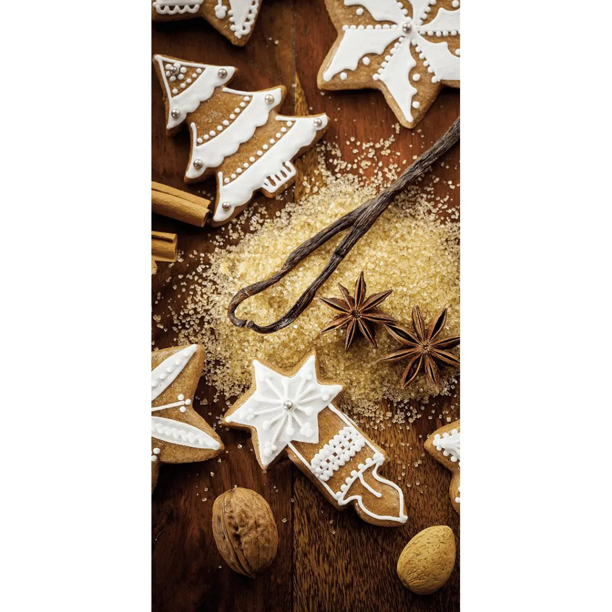 Bannière En Tissu Ignifugé "Pain D'épices Et épices" En Tissu Pour Drapeau 100 X 200 Cm-DecoWoerner Online