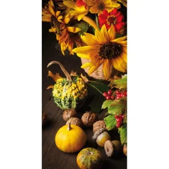 Bannière En Tissu Ignifugé "Décoration D'automne" En Tissu Pour Drapeau 100 X 200 Cm-DecoWoerner New
