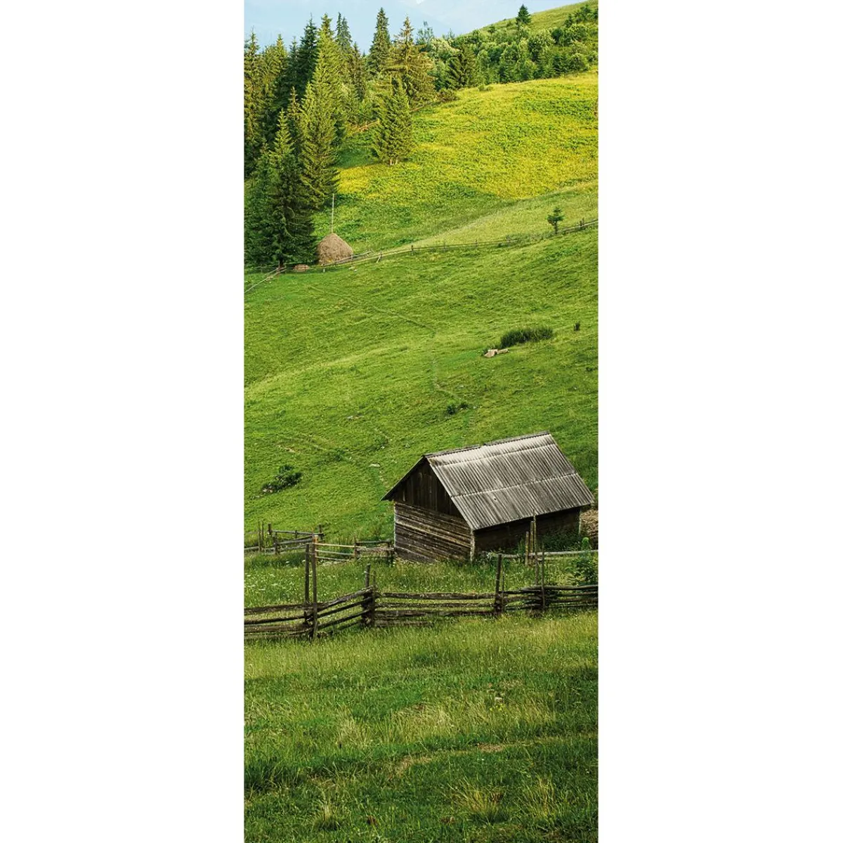 Bannière En Tissu Ignifugé "Alpage De Montagne " En Tissu Pour Drapeau 75 X 180 Cm-DecoWoerner