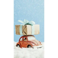 Bannière En Tissu Ignifugé "Voiture Coccinelle VW Avec Cadeau" En Tissu Pour Drapeau 100 X 200 Cm-DecoWoerner Online