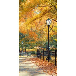 Bannière En Tissu Ignifugé "Parc D'automne" En Tissu Pour Drapeau 100 X 200 Cm-DecoWoerner Hot