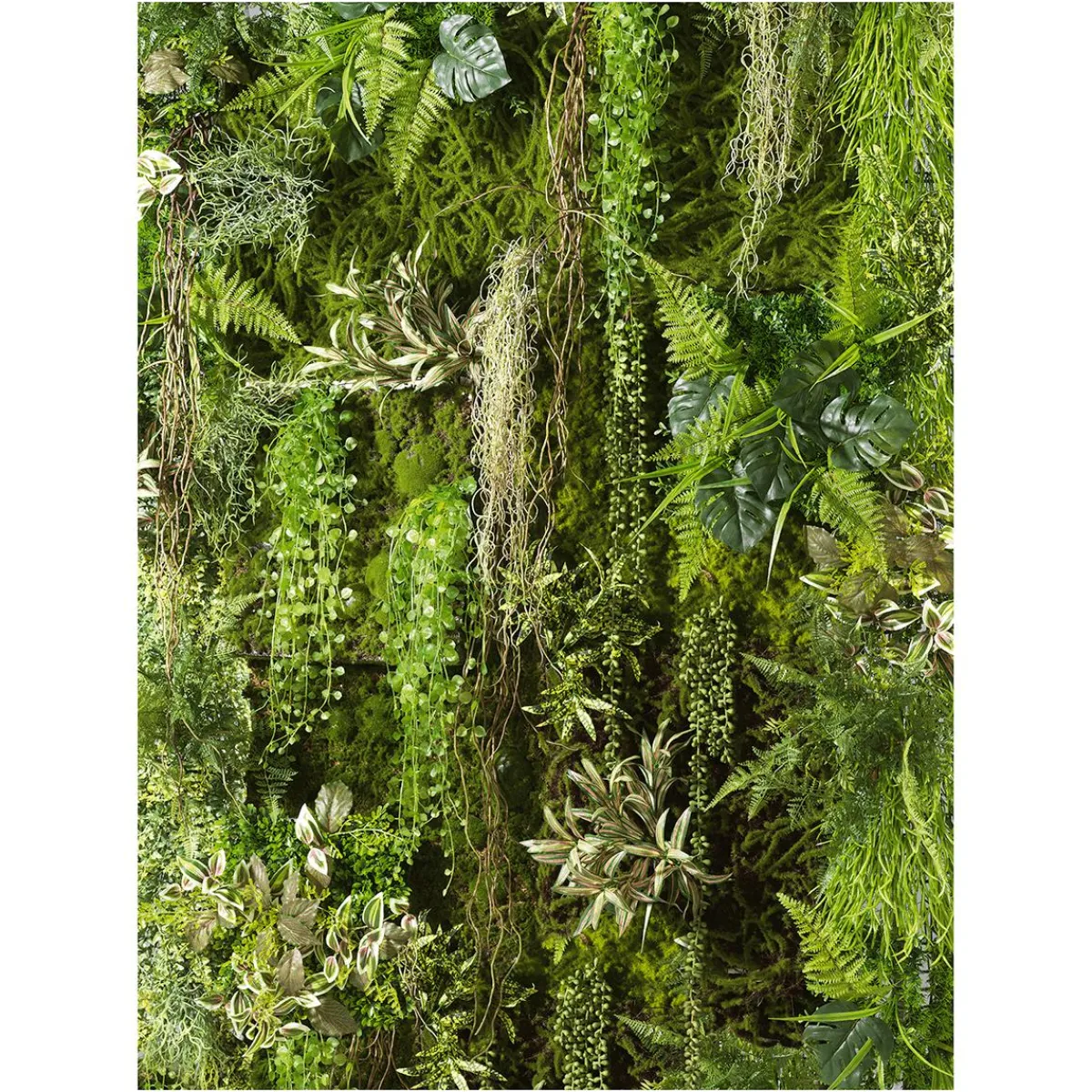 Bannière En Tissu XL "Mur Végétal " En Tissu De Drapeau Difficilement Inflammable 150 X 200 Cm-DecoWoerner Clearance