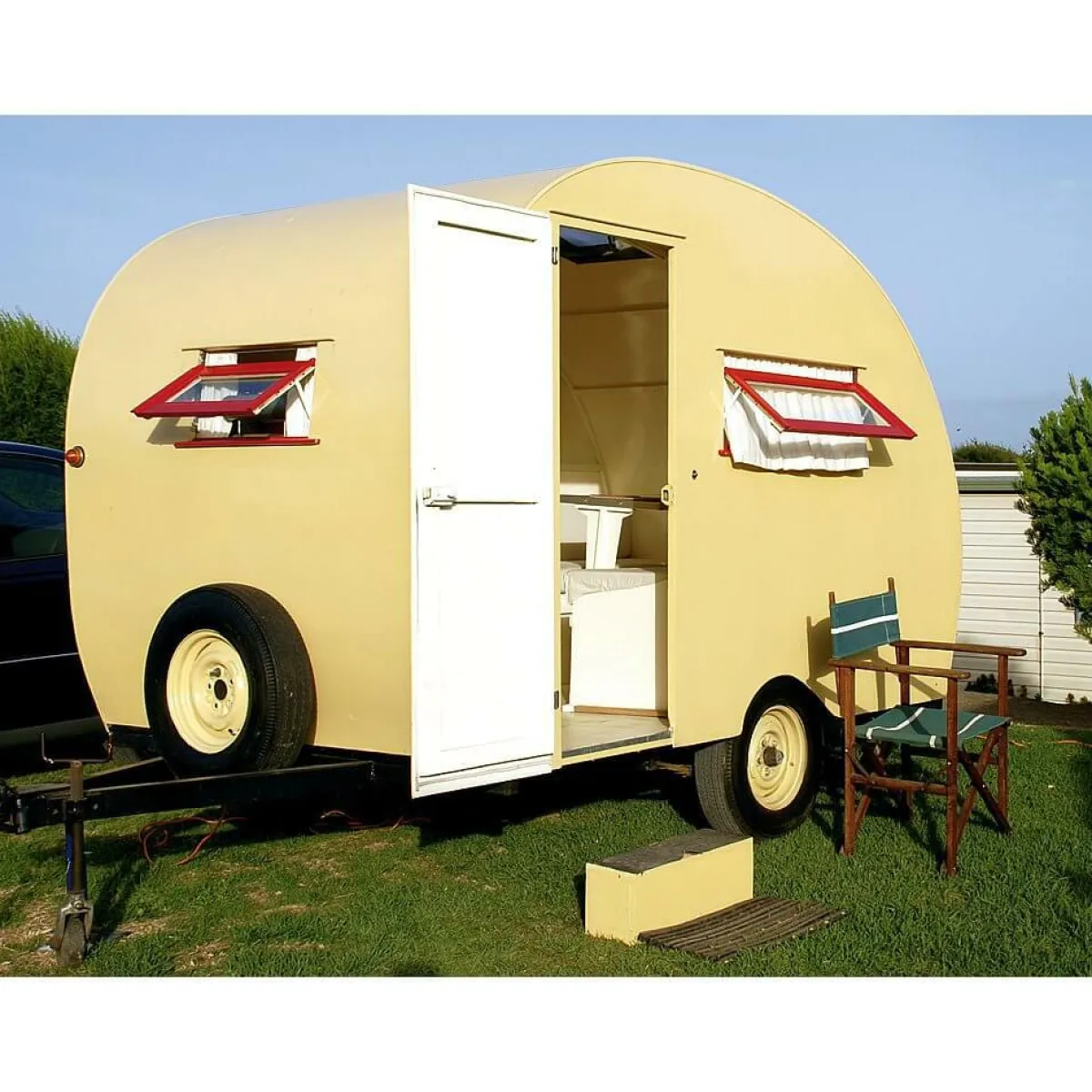 Bannière XXL "Caravane Rétro " En Bâche De Camion Difficilement Inflammable 250 X 330 Cm-DecoWoerner Online