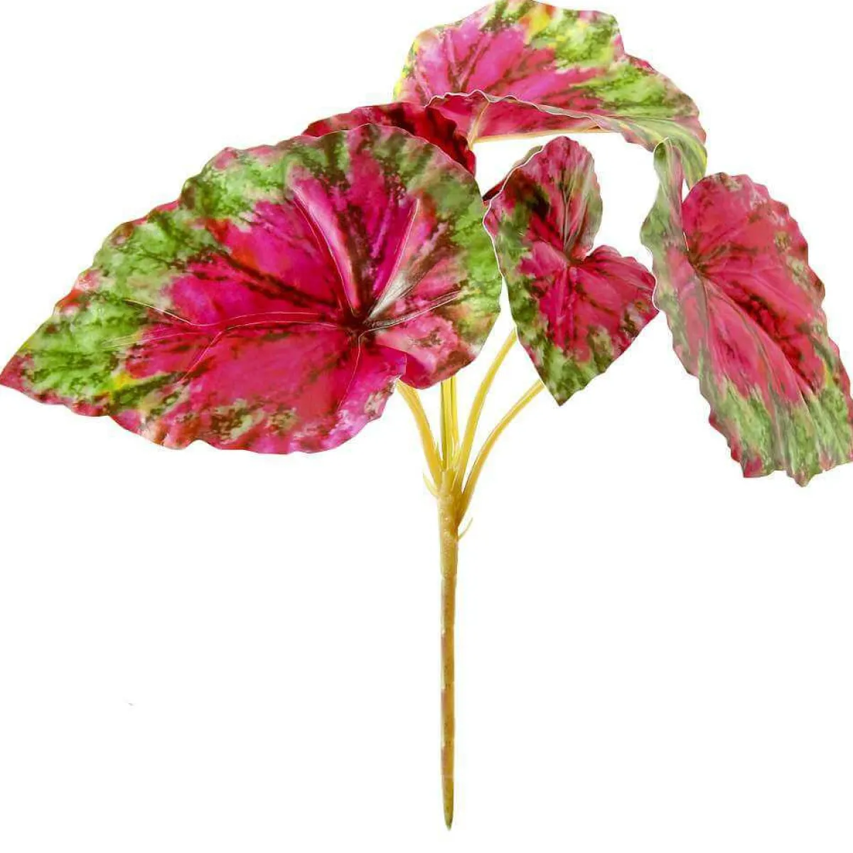 Bégonia Artificiel Vert , 26 Cm, 3 Pièces-DecoWoerner Clearance