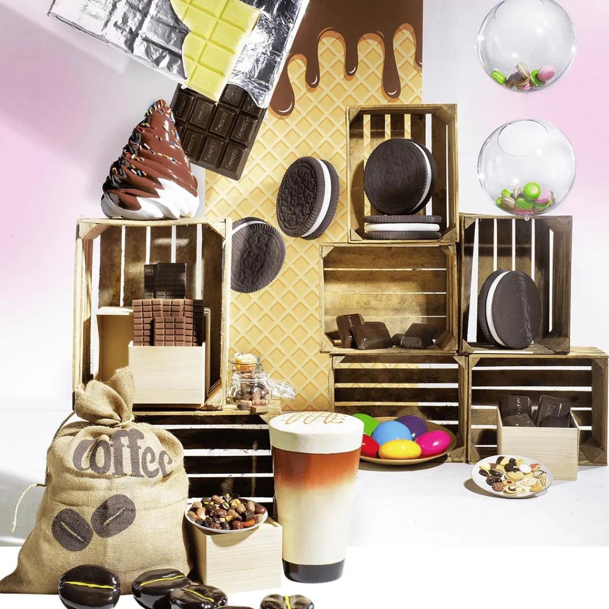 Biscuit Cacao XXL Alimentaire Factice 30 Cm-DecoWoerner Discount