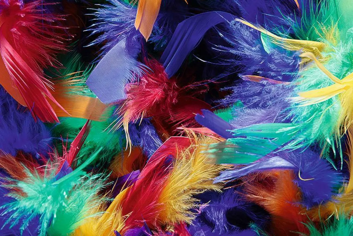 Boa En Plumes, Coloré, 180 Cm-DecoWoerner Online