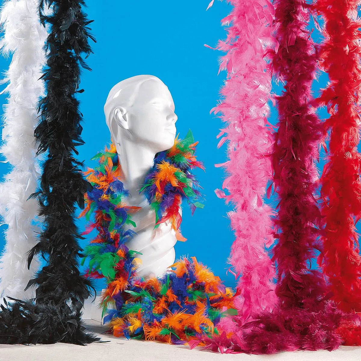 Boa En Plumes, Coloré, 180 Cm-DecoWoerner Online