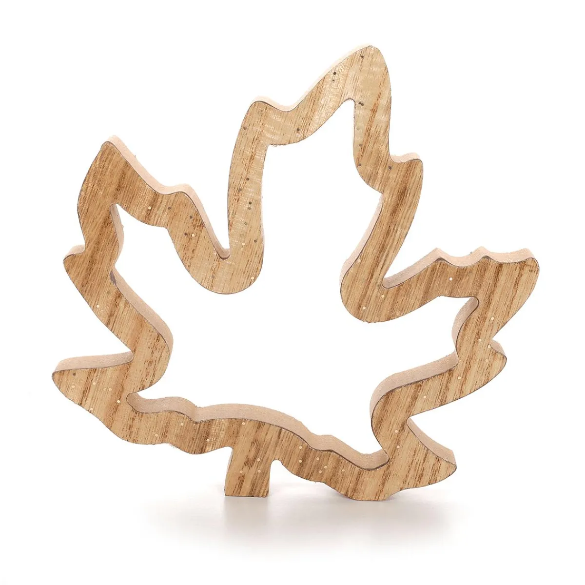 Bois Déco Feuilles D'érable Set 2 Pièces Marron 17 X 16,5 X 1,8 Cm-DecoWoerner Outlet