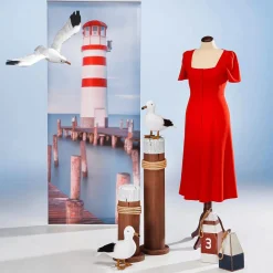 Bollard Déco Maritime, Haut. 80 Cm-DecoWoerner Discount