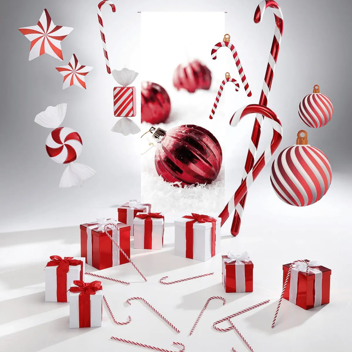Bonbon Déco Candy, -rouge Ø 20 Cm-DecoWoerner Clearance