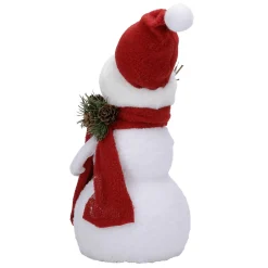 Bonhomme De Neige Décoratif Avec Vêtement Rouge 30 Cm-DecoWoerner Sale