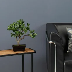 Bonsaï Feuille De Pêcher Plante Artificielle En Pot 28 X 11 X 34 Cm (l X L X H)-DecoWoerner Sale