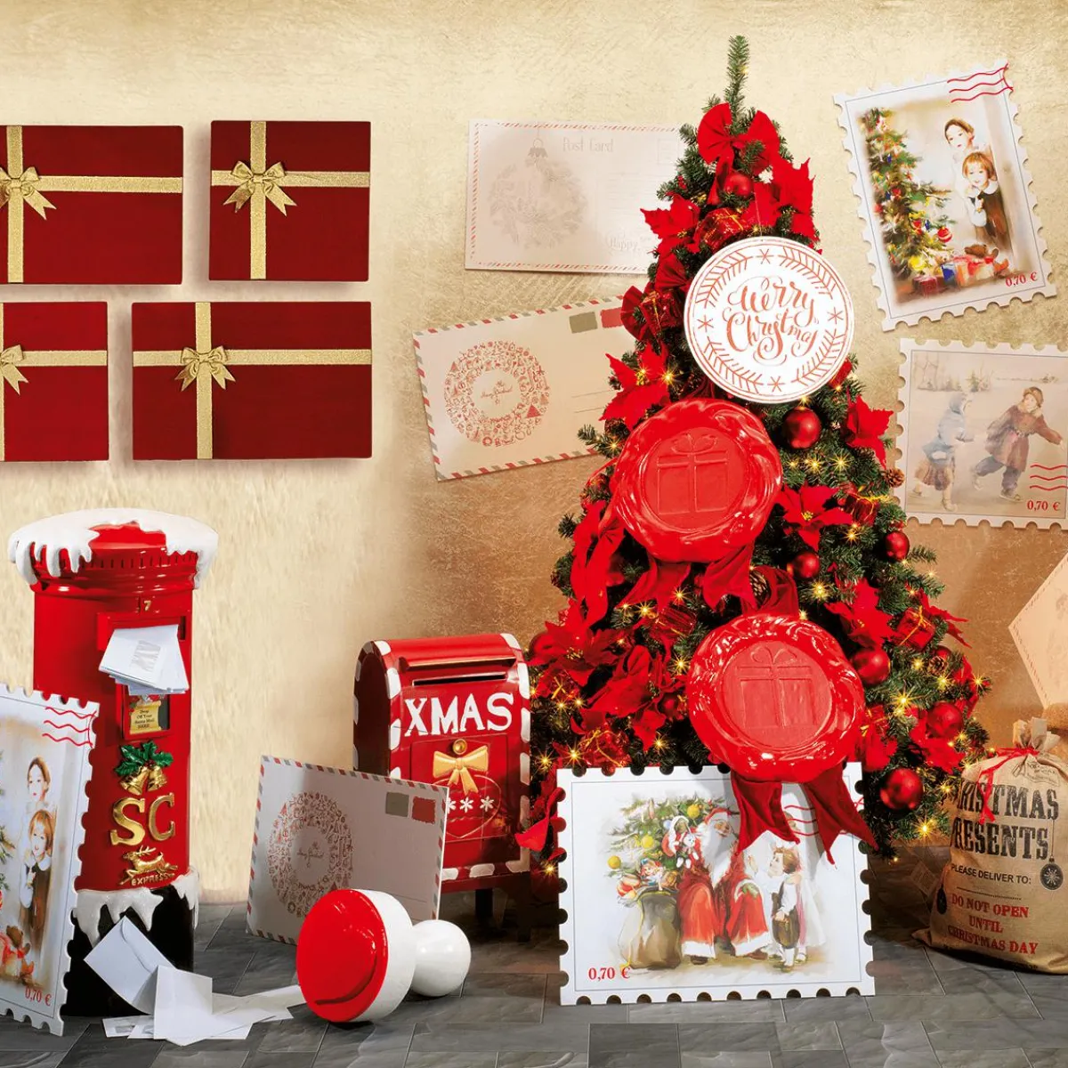Boîte Aux Lettres Déco Père Noël, Haut. 100 Cm-DecoWoerner Sale