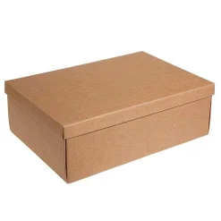 Boîte Cadeau Brune 45,5 X 32 X 15 Cm 10 Pces-DecoWoerner